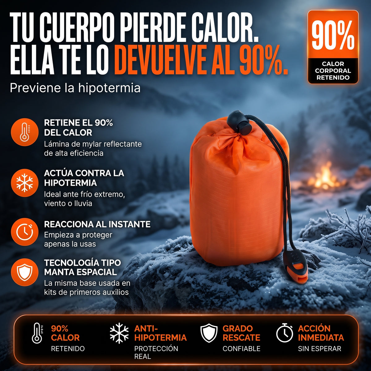 Saco térmico e impermeable